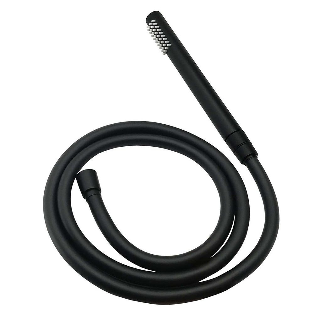 Matt Black Round 8" Rain Shower Head 3 Mode Handheld 2 in 1 Wall Arm Set