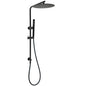 Round 300mm Rain Shower Head Brass Handheld Riser Rail Set Diverter Matt Black