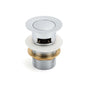 32mm Pop Up Push Brass Waste Plug Overflow Basin Sink Drain Chrome Kit Watermark