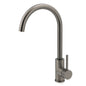 Gun Metal Round Kitchen Mixer Sink Tap 360° Swivel Laundry Basin Faucet Spout Set