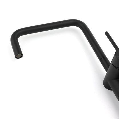 WELS Matt Black SUS Tall Kitchen Laundry 360º Swivel Sink Mixer Faucet Tap Spout