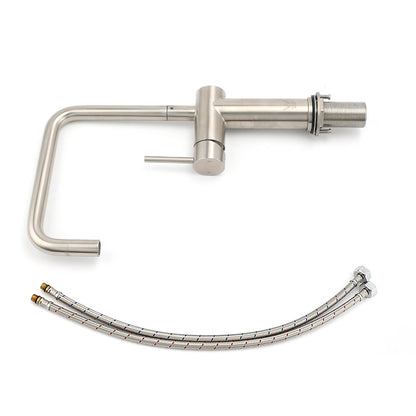 WELS 6L/m Kitchen Laundry 360º Swivel Sink Mixer Faucet Tap Spout Brushed Silver