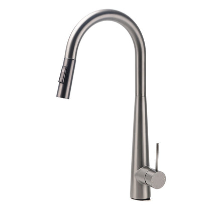 WELS Gun Metal Pull Out 2 Modes Spray Spout Kitchen Sink Tap Basin Faucet Mixer