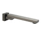 Gun Metal Square Stainless Steel 180 Swivel Bathtub Faucet Water Outlet Spout
