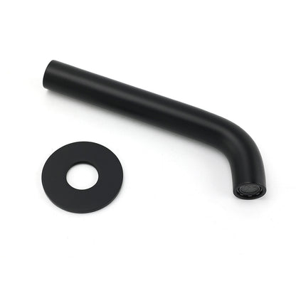 Matt Black Round Basin Faucet Bubble Water Outlet Stainless Steel Bath Tub Spout
