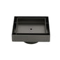 Gun Metal 100mm Square Tile Insert Floor Drain Small Shower Grate 50mm Waste Set