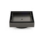 Gun Metal 100x100mm Square Tile Insert Floor Drain Small Shower Grate 80mm Waste