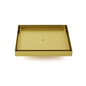 Brushed Gold Large 200mm Tile Insert Floor Drain Shower Grate 50mm Waste Outet