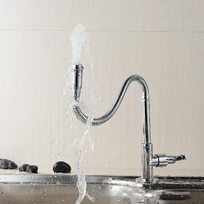 Outdoor Faucet - 360° Kitchen Mixer Flexible Neck Laundry Room Faucet Bar Garden Outdoor Faucet