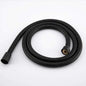 Black Stainless Steel Shower Hose Handheld Shower Head Fittings Hoses Bathroom Accessories Rubber Hose Flexible Plumbing Hose, 1.5M