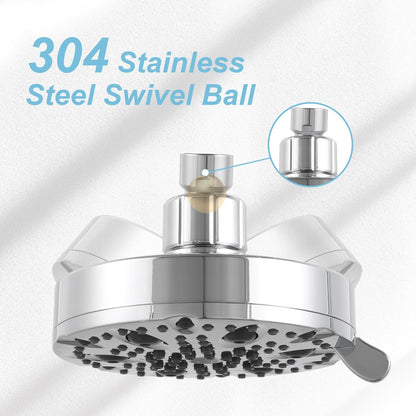 Shower Arm 10 in Bundle with 9 Mode Shower Head, Chrome
