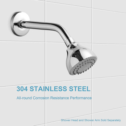 Shower Arm 10 in Bundle with 6 Mode Filtered Shower Head, Chrome