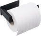 Toilet Paper Holder, Adhesive Toilet Paper Roll Holder, SUS304 Stainless Steel Rustproof Wall for Bathroom, Kitchen and Washroom, Black