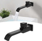 G1/2 Modern Brass Wall Mounted Faucets Bathroom Wall Mounted Faucet Single Hole Cold Water Faucet for Kitchen Bath Wash Basin Sink Matte Black