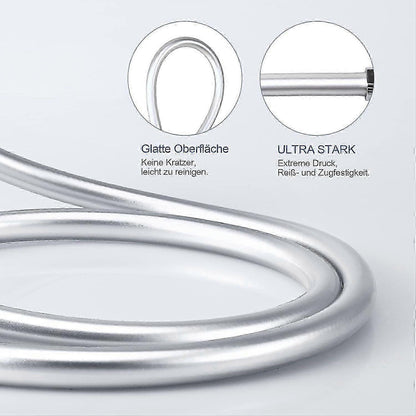 1.5m / 150cm PVC Smooth Shower Hose, Flexible Bathroom Shower Hose