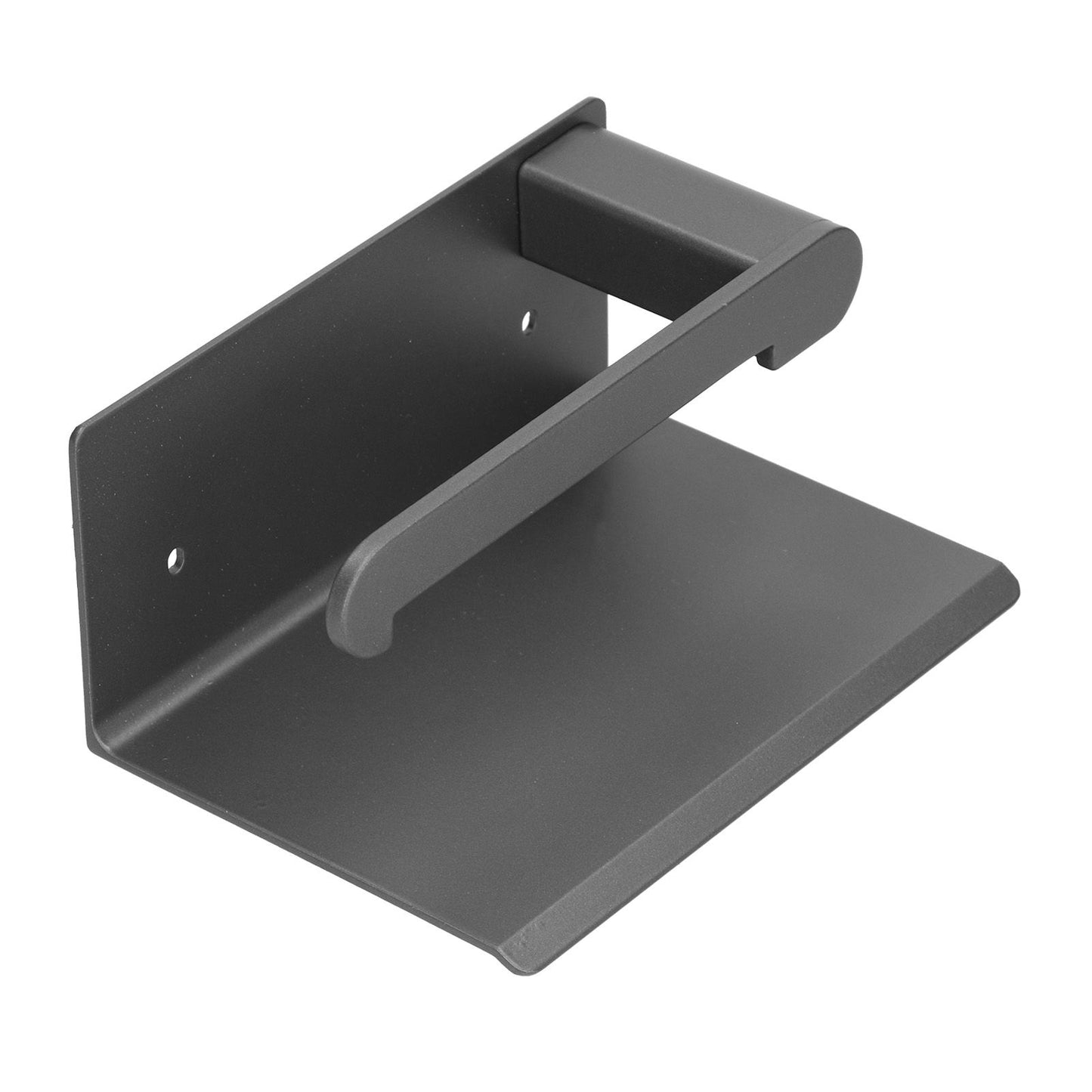 Toilet Paper Holder Stainless Steel Wall Mounted Toilet Paper Roll Holder with Shelf Matte Black for Bathroom