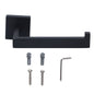 Stainless Steel Toilet Paper Holder Corrosion Resistance Tissue Rack for Bathroom Kitchen (Black)