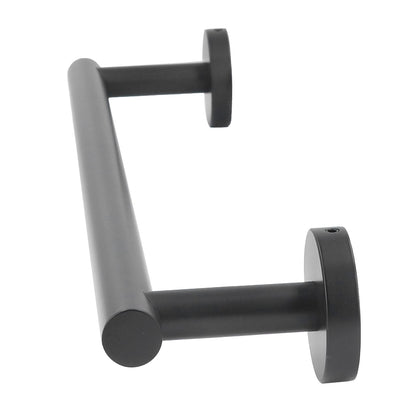 Towel Bar 304 Stainless Steel 45cm Matte Black Nail Free Punch Single Rod Towel Rack Hardware Pendant