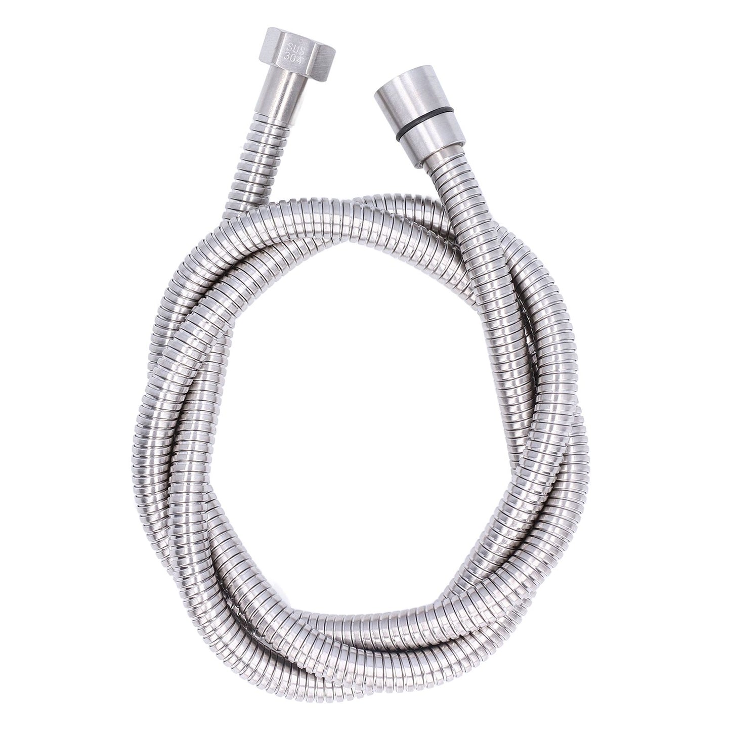 Stainless Steel Shower Hose Explosion Proof G1/2 Shower Head Hose for Bathroom Silver 1.5m/4.9ft