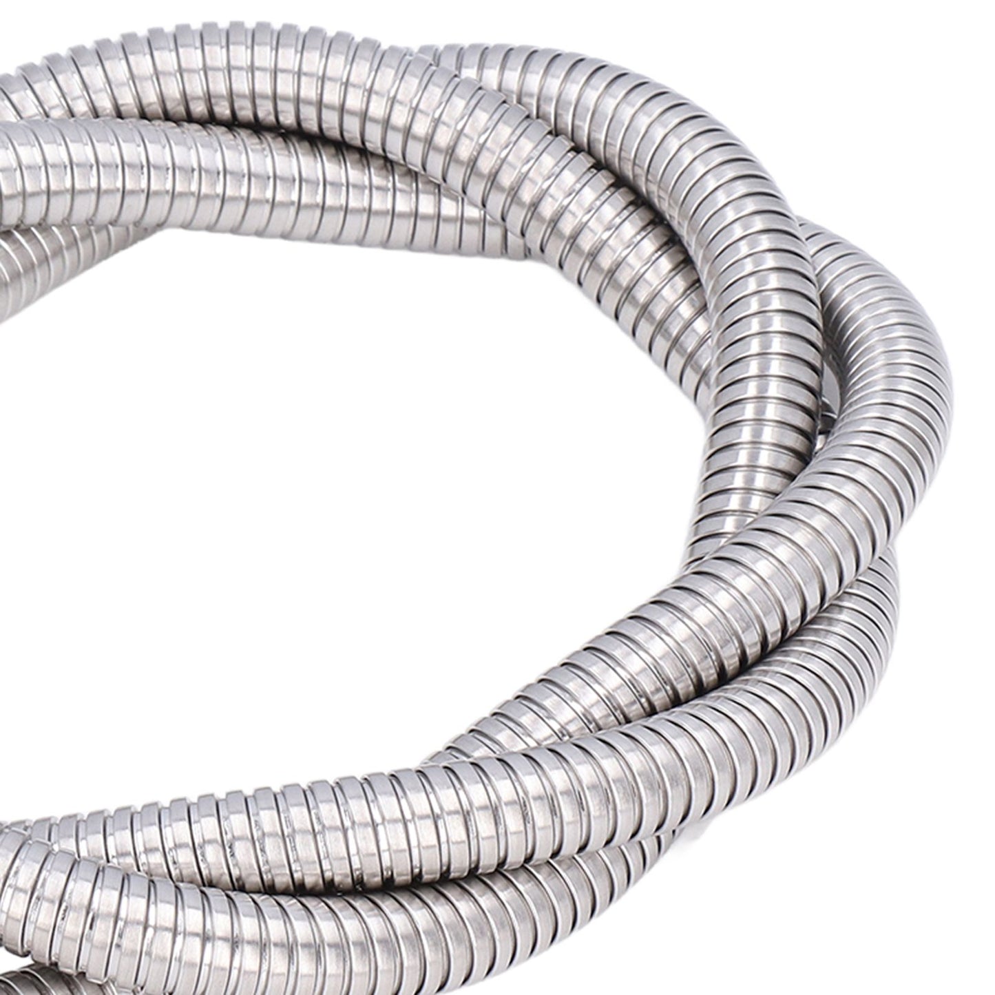 Stainless Steel Shower Hose Explosion Proof G1/2 Shower Head Hose for Bathroom Silver 1.5m/4.9ft
