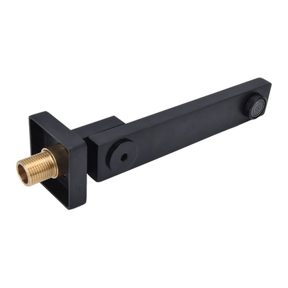 G1/2 Interface Brass Bathtub Faucet Wall Mounted Tub Faucet 180 Degree Adjustable Bathroom Shower Spout