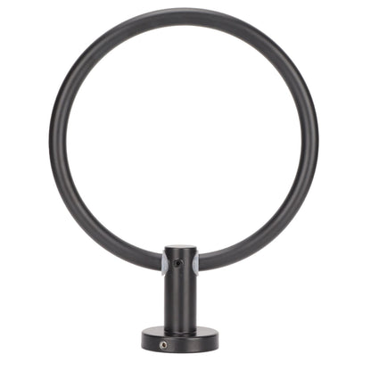 Towel Ring Space Aluminum Modern Round Hand Towel Holder Bath Hardware for Balcony HotelBlack
