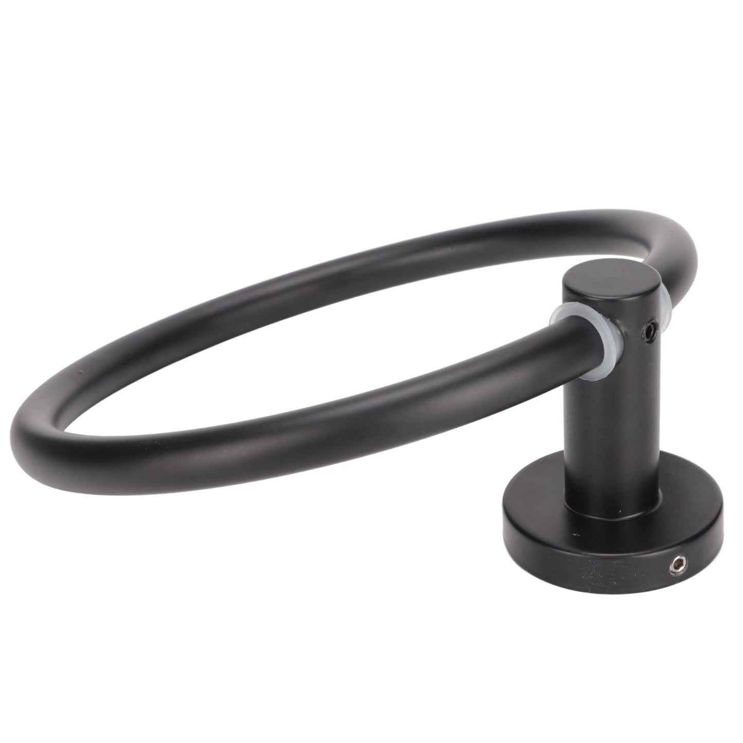 Towel Ring Space Aluminum Modern Round Hand Towel Holder Bath Hardware for Balcony HotelBlack