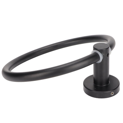 Towel Ring Space Aluminum Modern Round Hand Towel Holder Bath Hardware for Balcony HotelBlack
