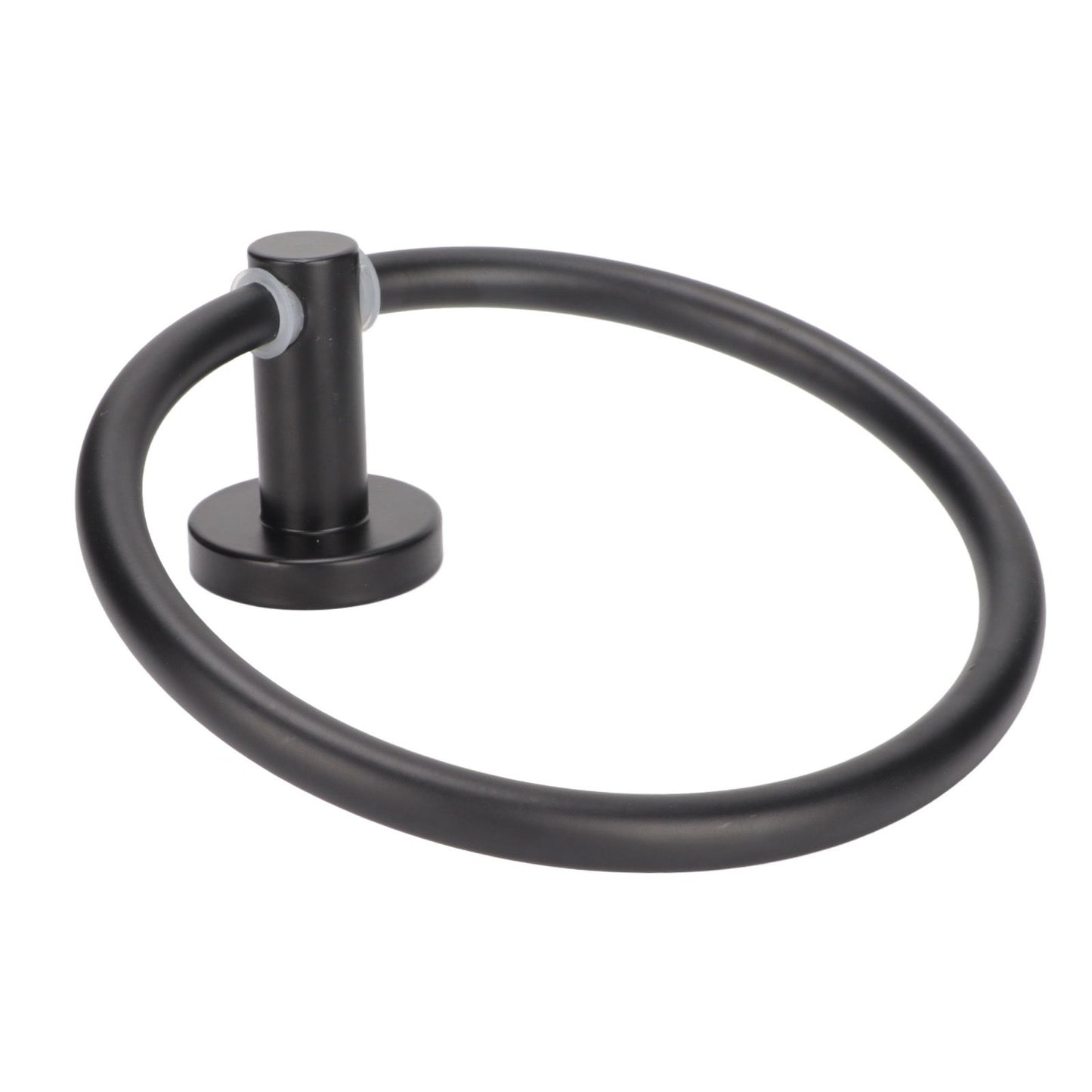 Towel Ring Space Aluminum Modern Round Hand Towel Holder Bath Hardware for Balcony HotelBlack