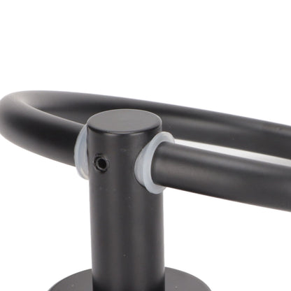 Towel Ring Space Aluminum Modern Round Hand Towel Holder Bath Hardware for Balcony HotelBlack
