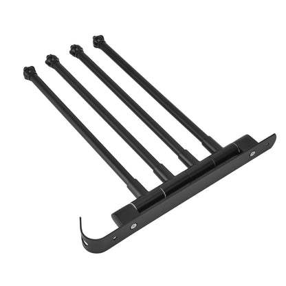 Stainless Steel Swivel Towel Hanger Holder Black Rotating Movable Towel Bar for Bathroom Wardrobe Kitchen4 Arms