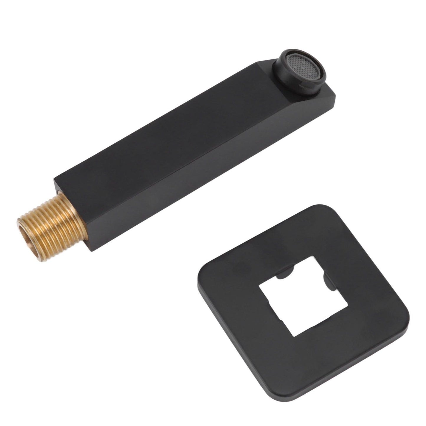 G1/2 Copper Bathtub Faucet Concealed Seamless Bathroom Tub Spout for Bathroom Black