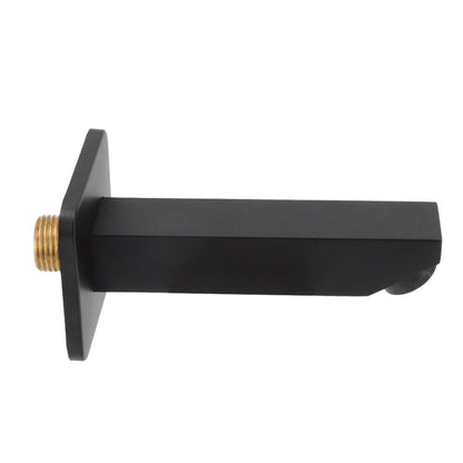 G1/2 Copper Bathtub Faucet Concealed Seamless Bathroom Tub Spout for Bathroom Black