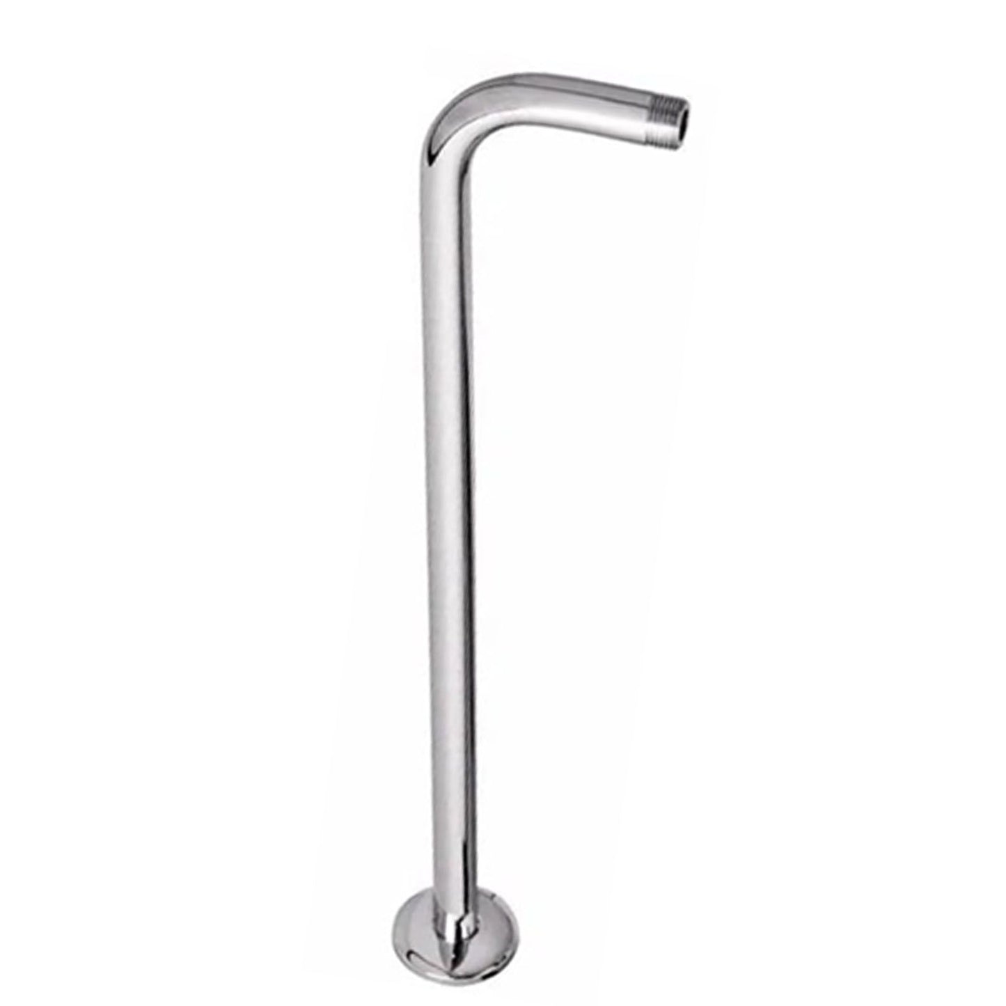 Shower Arm Pipe 50m Total Length 20mm Diameter Round Stainless Steel Chrome Plated Rust Resistance Shower Head Arm
