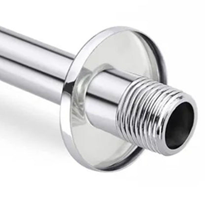 Shower Arm Pipe 50m Total Length 20mm Diameter Round Stainless Steel Chrome Plated Rust Resistance Shower Head Arm