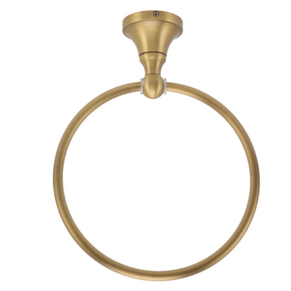 Wall Mounted Towel Ring Heavy Duty Antique Brass Towel Holder for Bathroom Accessories