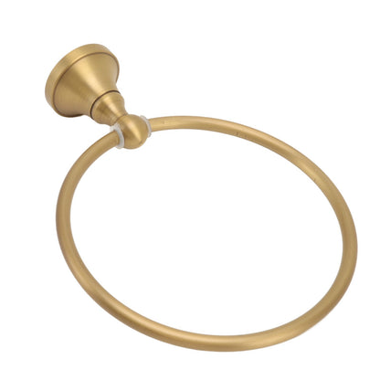 Wall Mounted Towel Ring Heavy Duty Antique Brass Towel Holder for Bathroom Accessories