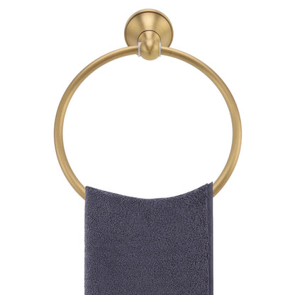 Wall Mounted Towel Ring Heavy Duty Antique Brass Towel Holder for Bathroom Accessories