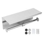 Stainless Steel Toilet Paper Holder with Shelf Self Adhesive Punch Free Toilet Paper Shelf Roll Holder for Bathroom K10 304