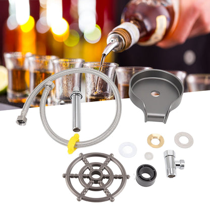 Glass Rinser for Kitchen Sink Bar Accessories High Pressure Spray Wash Sink Glass Cleaner Cup Washer Grey