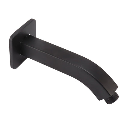 Shower Arm Extension Tube Brass Shower Head Extender Home Decoration NPT for Bathroom Black
