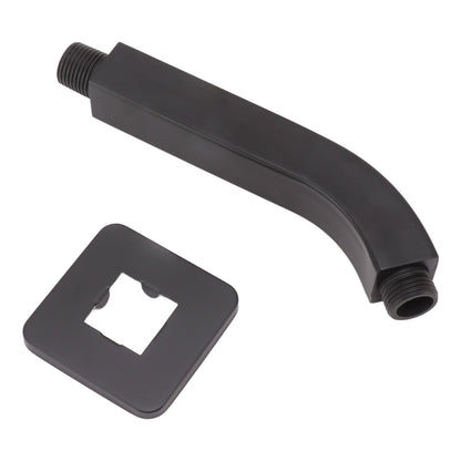 Shower Arm Extension Tube Brass Shower Head Extender Home Decoration NPT for Bathroom Black