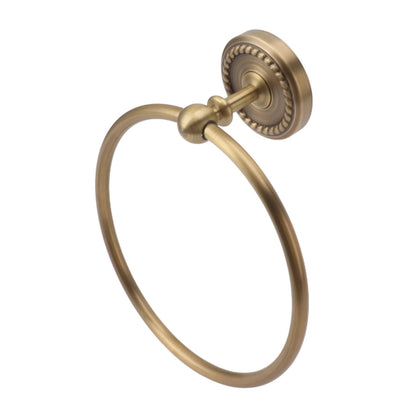 Bath Towel Ring Copper Round Wall Mounted Hand Shower Towel Holder Rack for Bathroom 970830