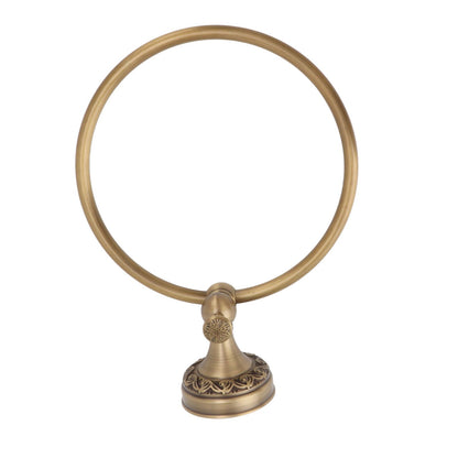 Bath Towel Ring Copper Round Wall Mounted Hand Shower Towel Holder Rack for Bathroom 980830