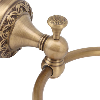 Bath Towel Ring Copper Round Wall Mounted Hand Shower Towel Holder Rack for Bathroom 980830