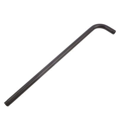 Shower Arm Stainless Steel Shower Head Extension Pipe Bathroom Shower Hardware Accessories Black 52cm