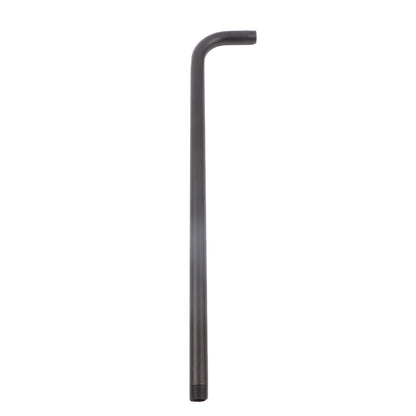 Shower Arm Stainless Steel Shower Head Extension Pipe Bathroom Shower Hardware Accessories Black 52cm