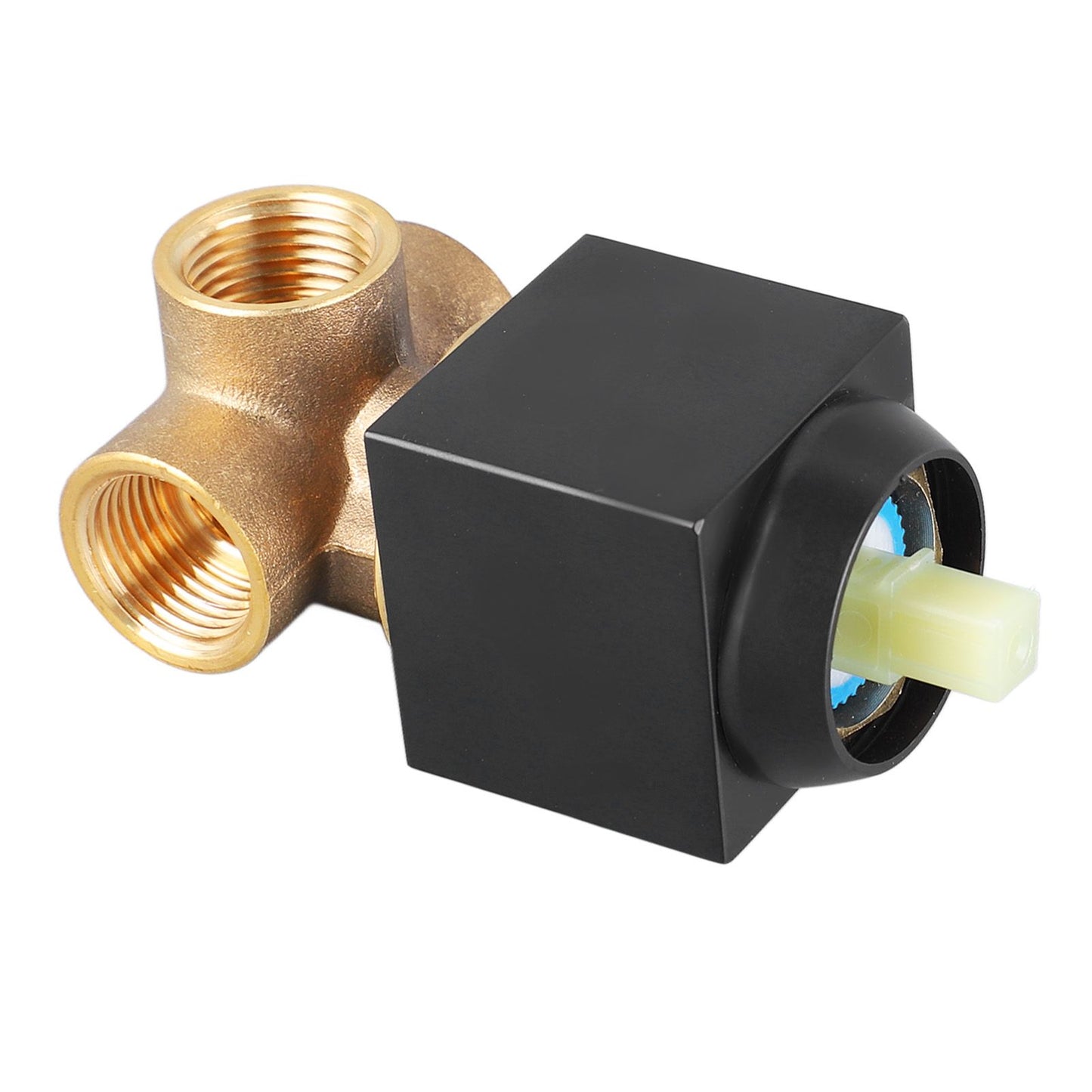 Shower Mixer Valve Wall Mount Concealed Rough In Kit Bathroom Tub Copper Faucet Single Function Square 3 Way Black