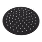 Ultra Thin Rainfall Shower Head Rain Waterfall Stainless Steel Fixed Showerhead Round Black 8in