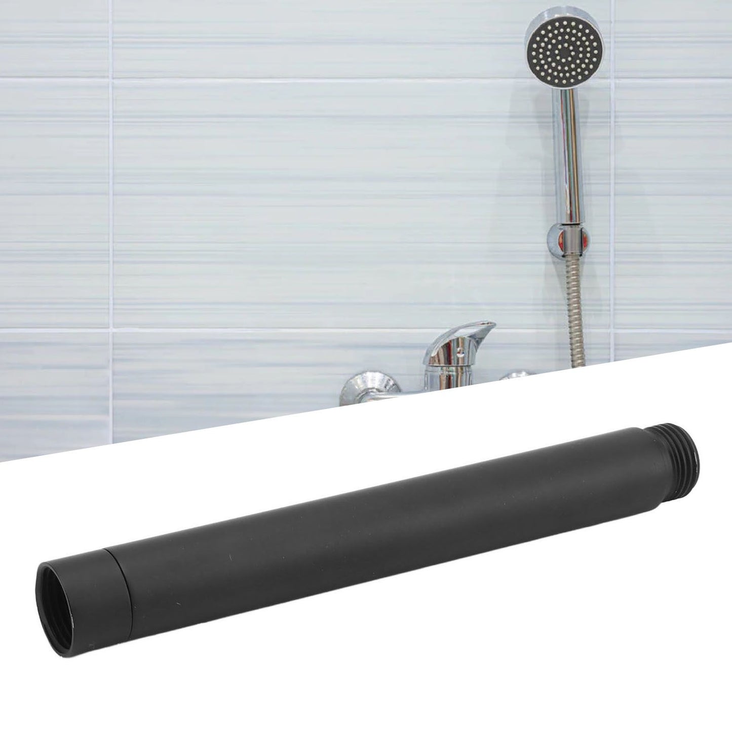 Shower Head Extension Stainless Steel Shower Arm Fine Surface Easy Installation Shower Pipe Extension 6in